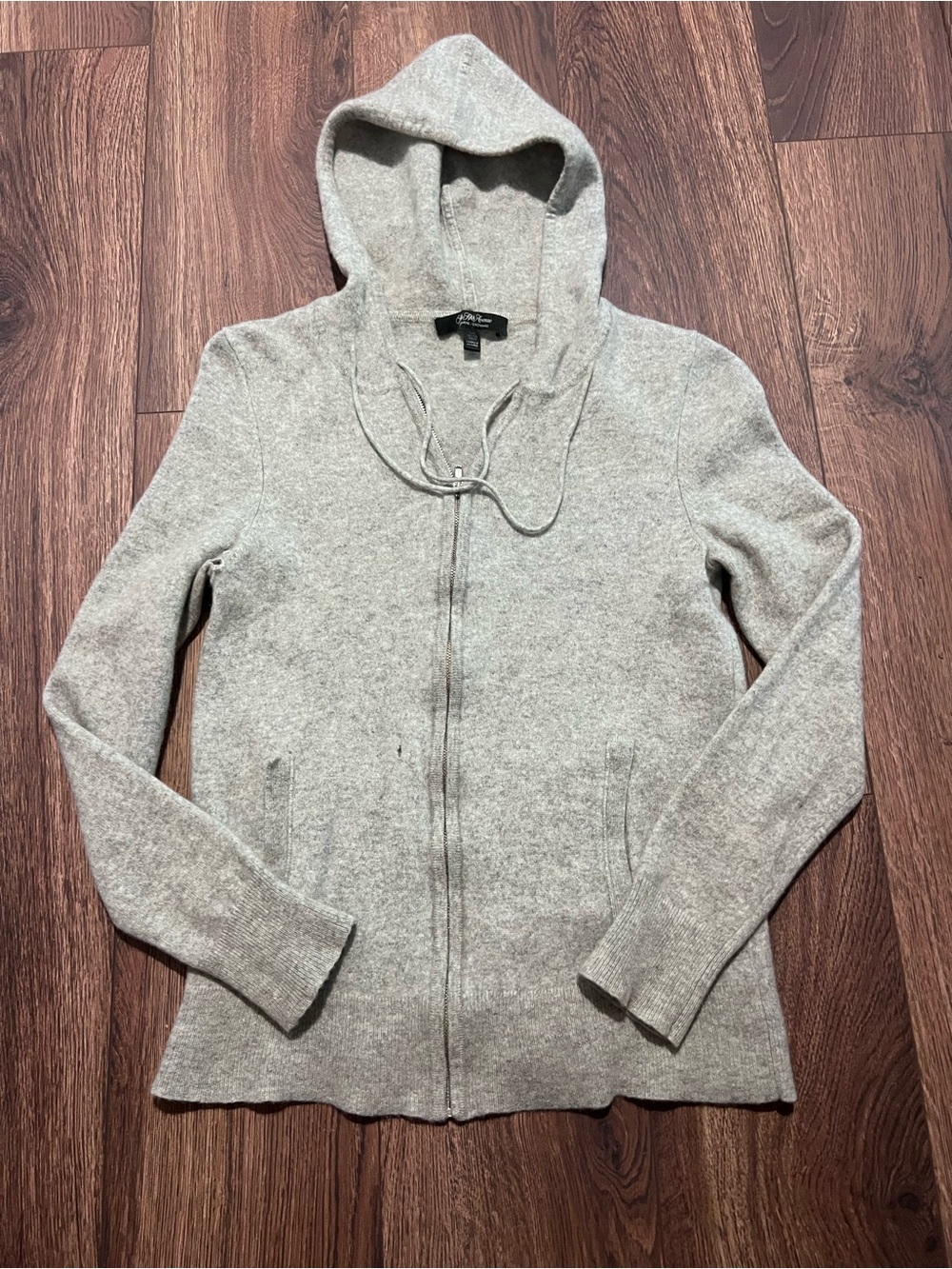 Saks Fifth Avenue Kids Light Gray Zip Hoodie FLAWED